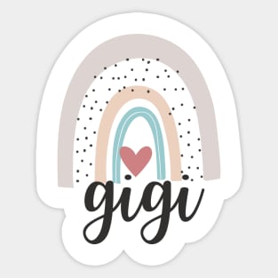 Pastel Rainbow Gigi Sticker